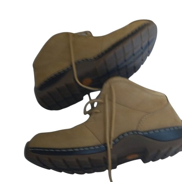 TIMBERLAND MEN'S SIZE 7 BEIGE ANKLE CHUKKA HIKING BOOTS/SHOES CLASSIC OUTDOOR - Picture 8 of 10